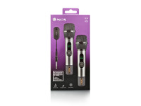 NGS Microfones Wireless NGS Singer Star Duo Preto NGS Microfones Wireless NGS Singer Star Duo Preto